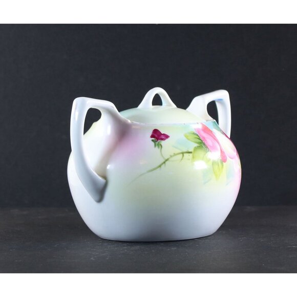 Sugar Bowl and Lid by Meito China Hand Painted Japan 1950s - Picture 8 of 14